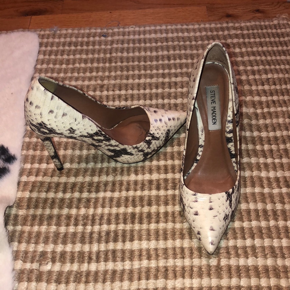 Snakeskin heels